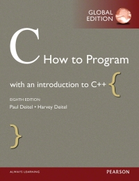 C How to Program, eBook, Global Edition